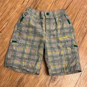 Nike Toddler Swim Shorts Green/Grey Size 3T